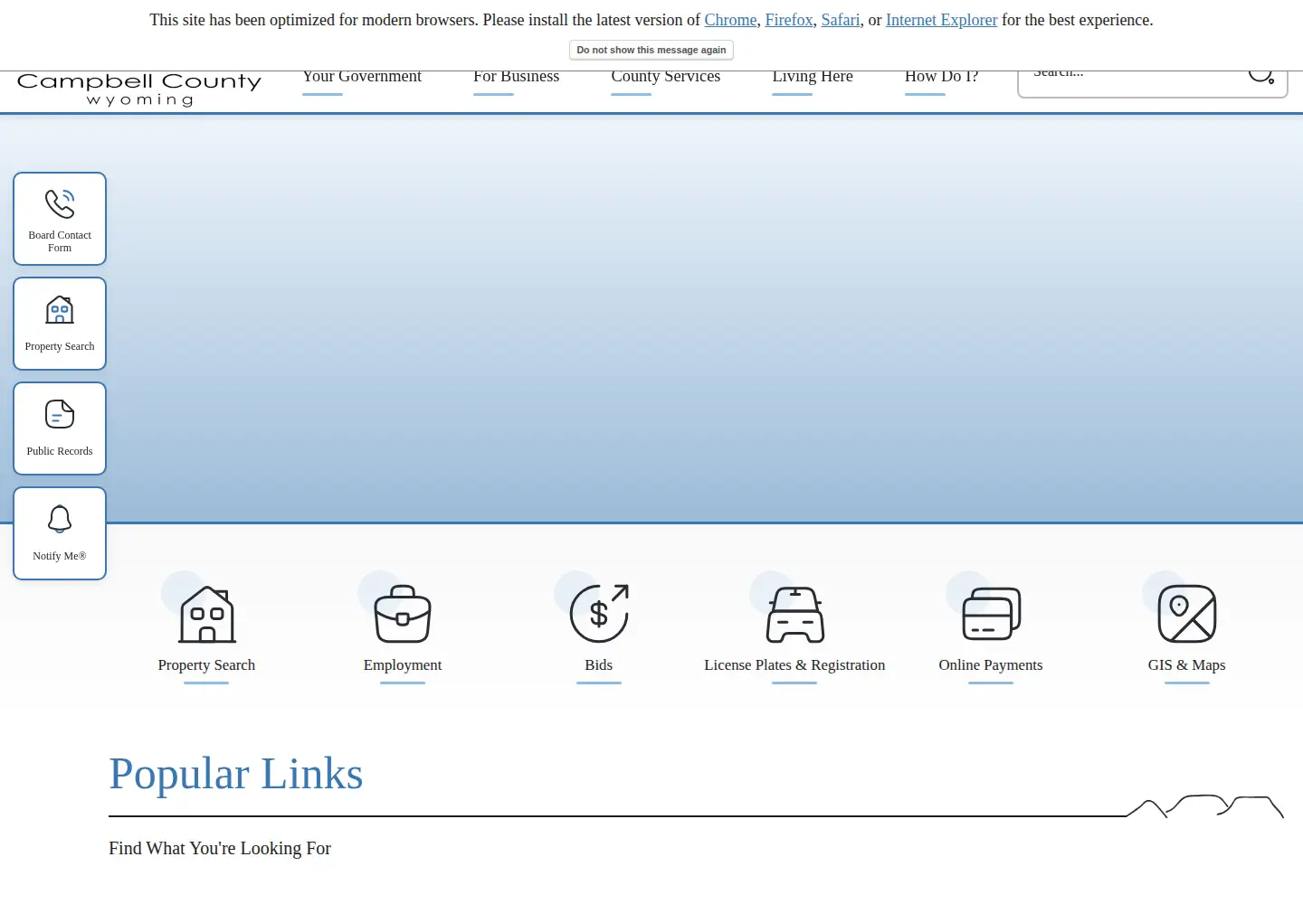 Screenshot of campbellcountywy.gov