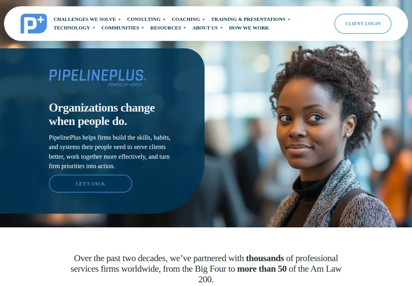 Screenshot of pipelineplus.com