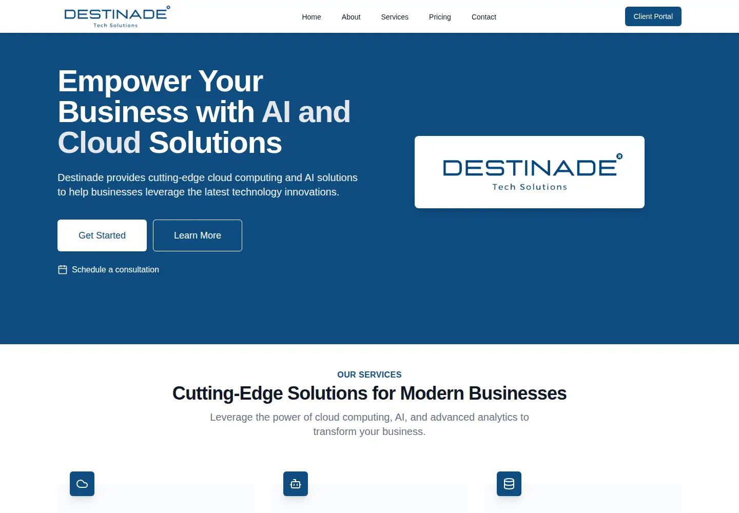 Screenshot of destinade.com