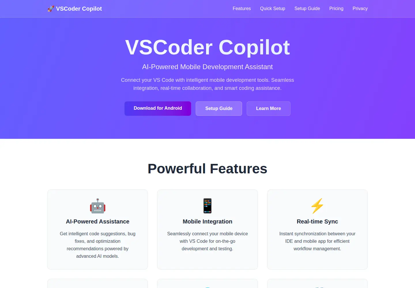 Screenshot of vscodercopilot.com.tr