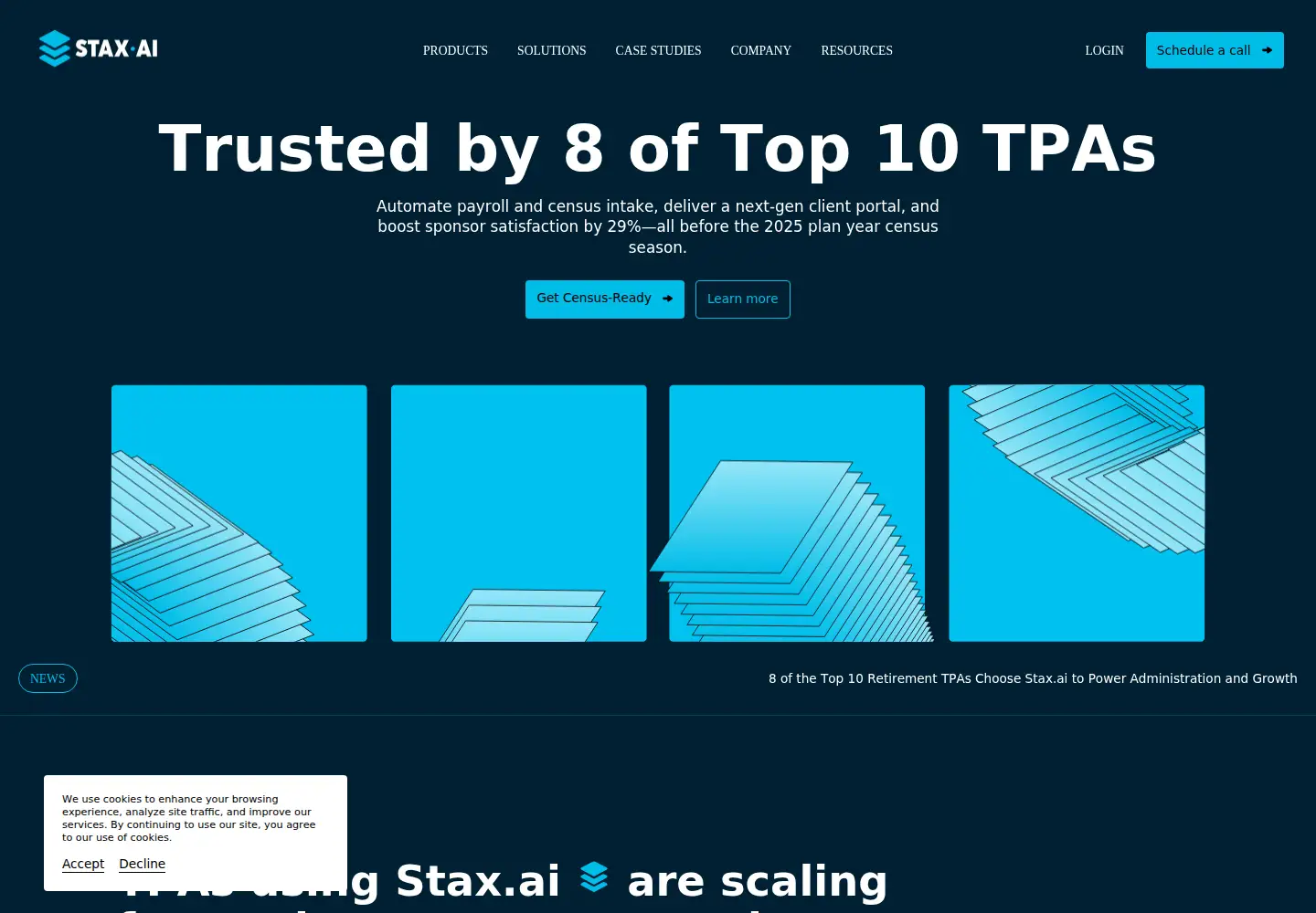 Screenshot of stax.ai