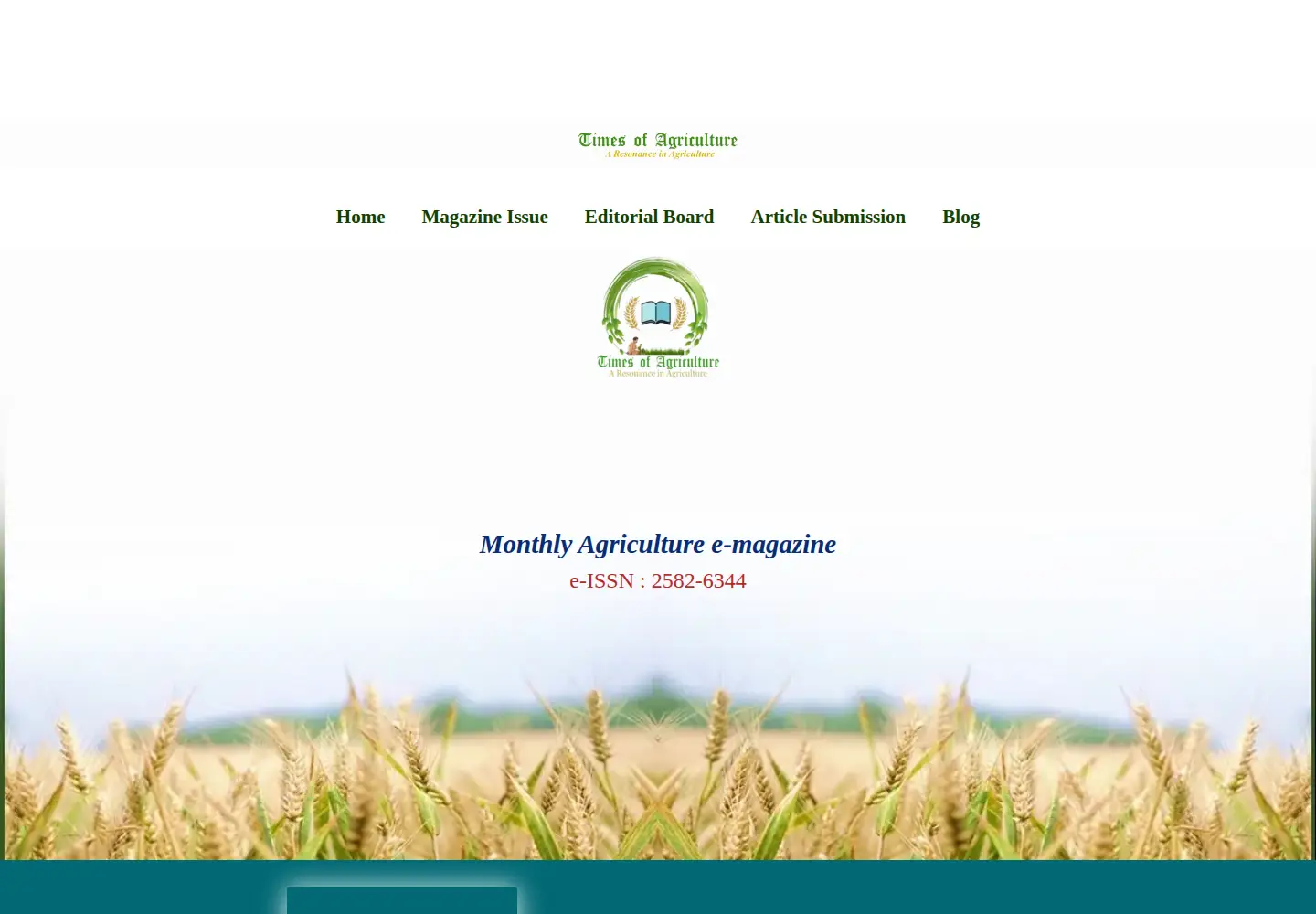 Screenshot of timesofagriculture.in
