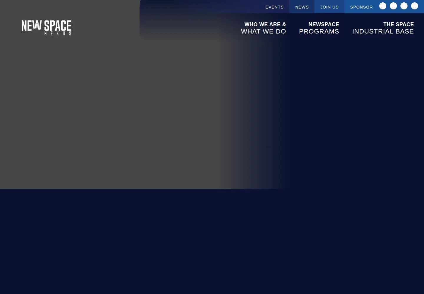 Screenshot of newspacenexus.org
