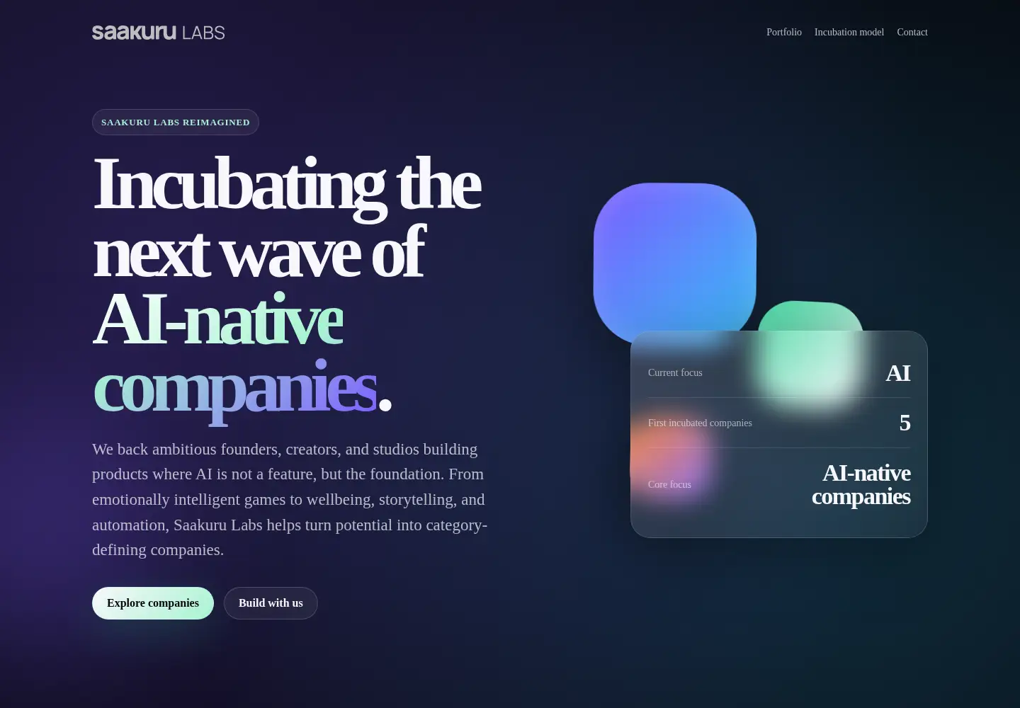 Captured homepage of aag.ventures in the current scan