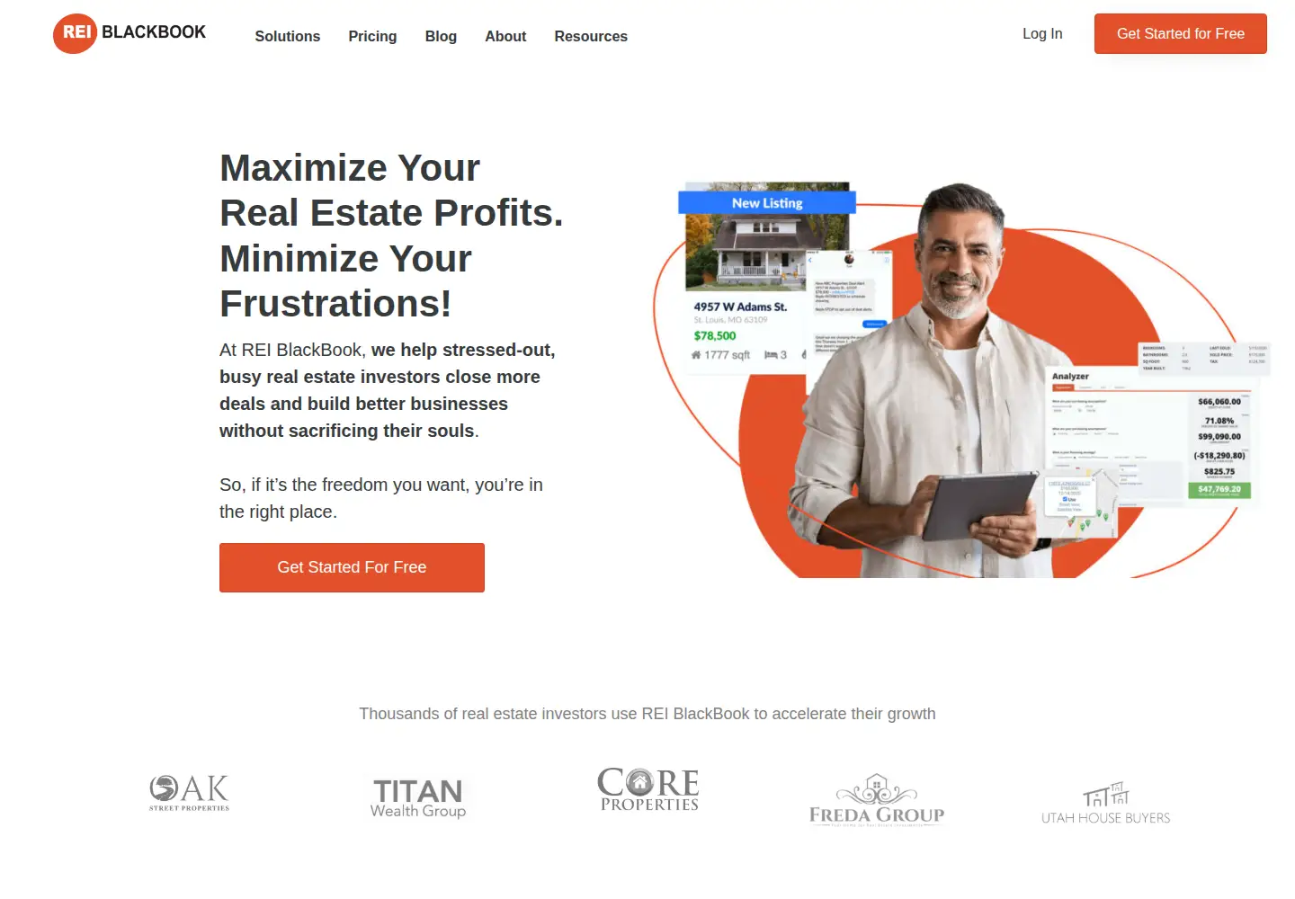 Screenshot of reiblackbook.com