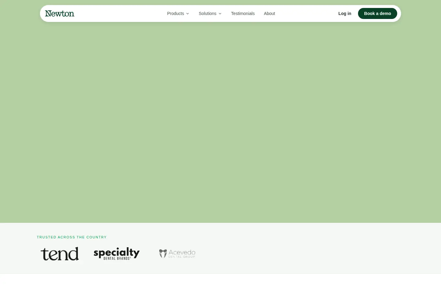 Captured homepage of joinnewton.com in the current scan