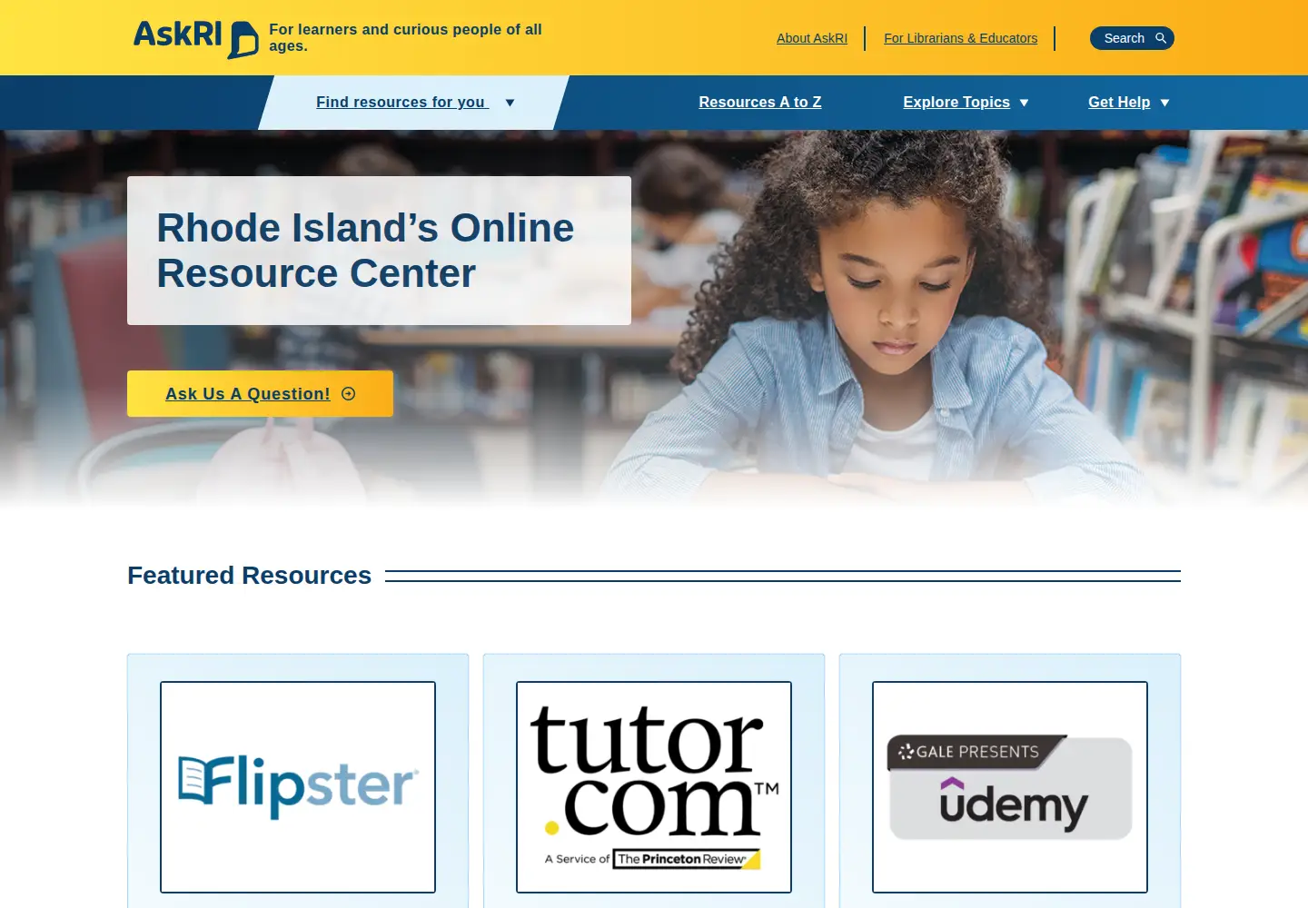 Screenshot of askri.org