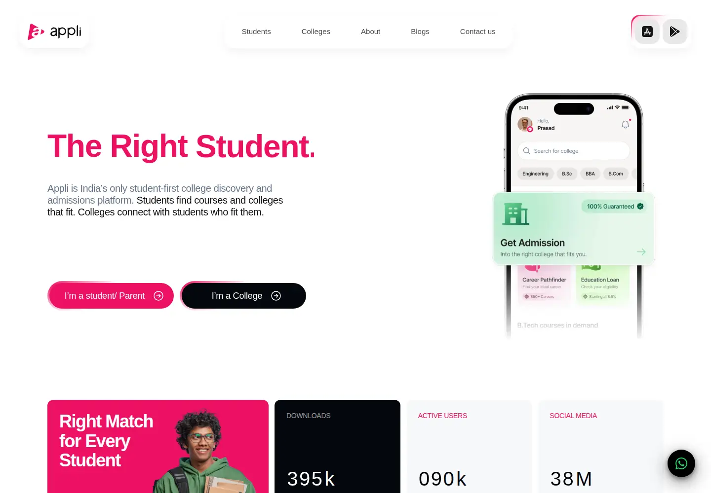 Screenshot of appli.global