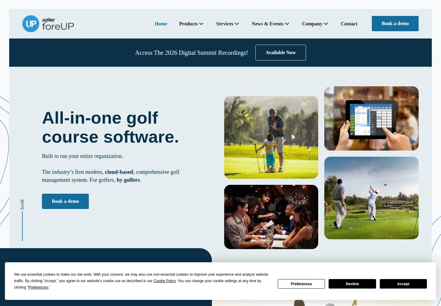 Screenshot of foreupgolf.com