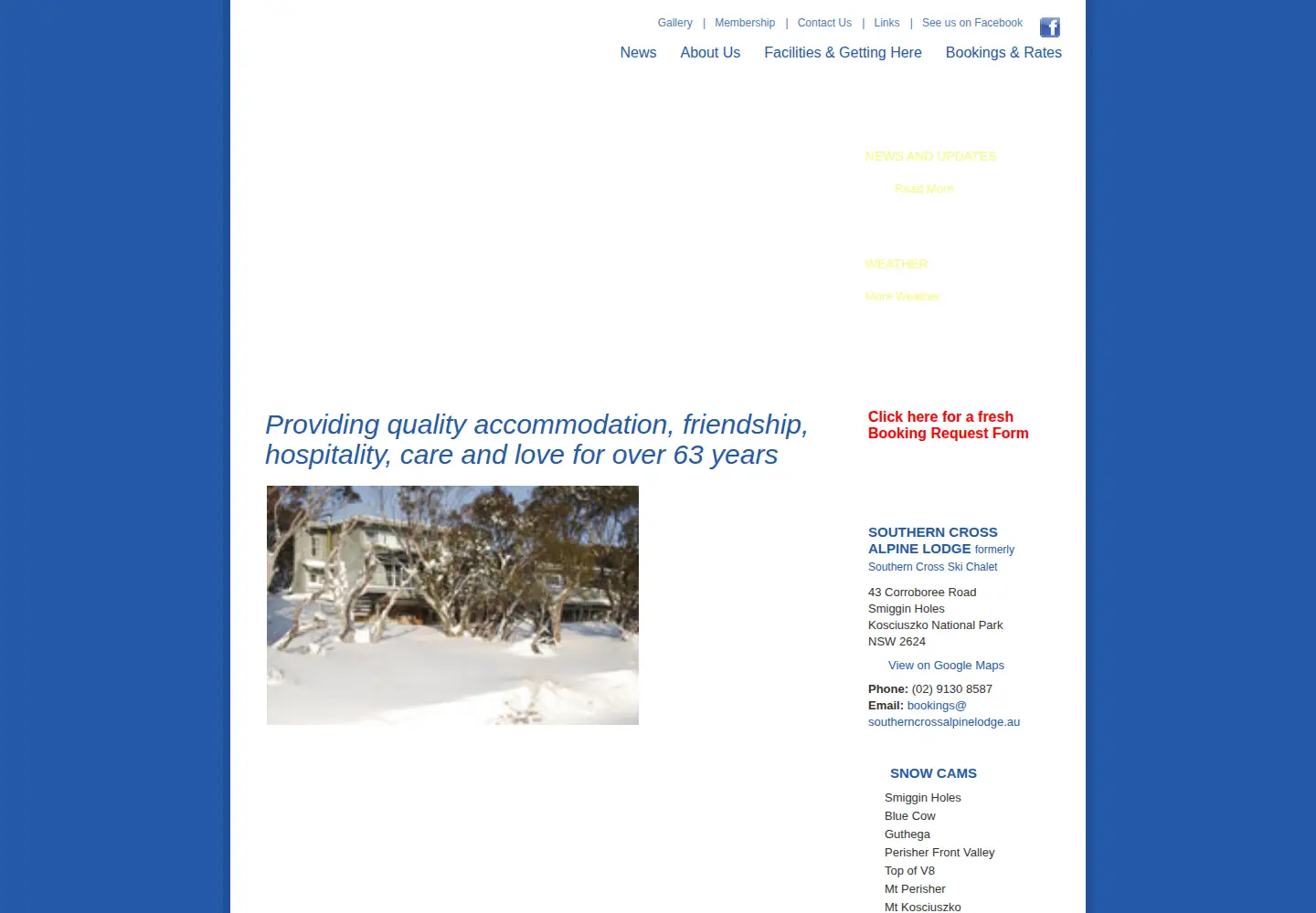 Screenshot of southerncrossalpinelodge.au