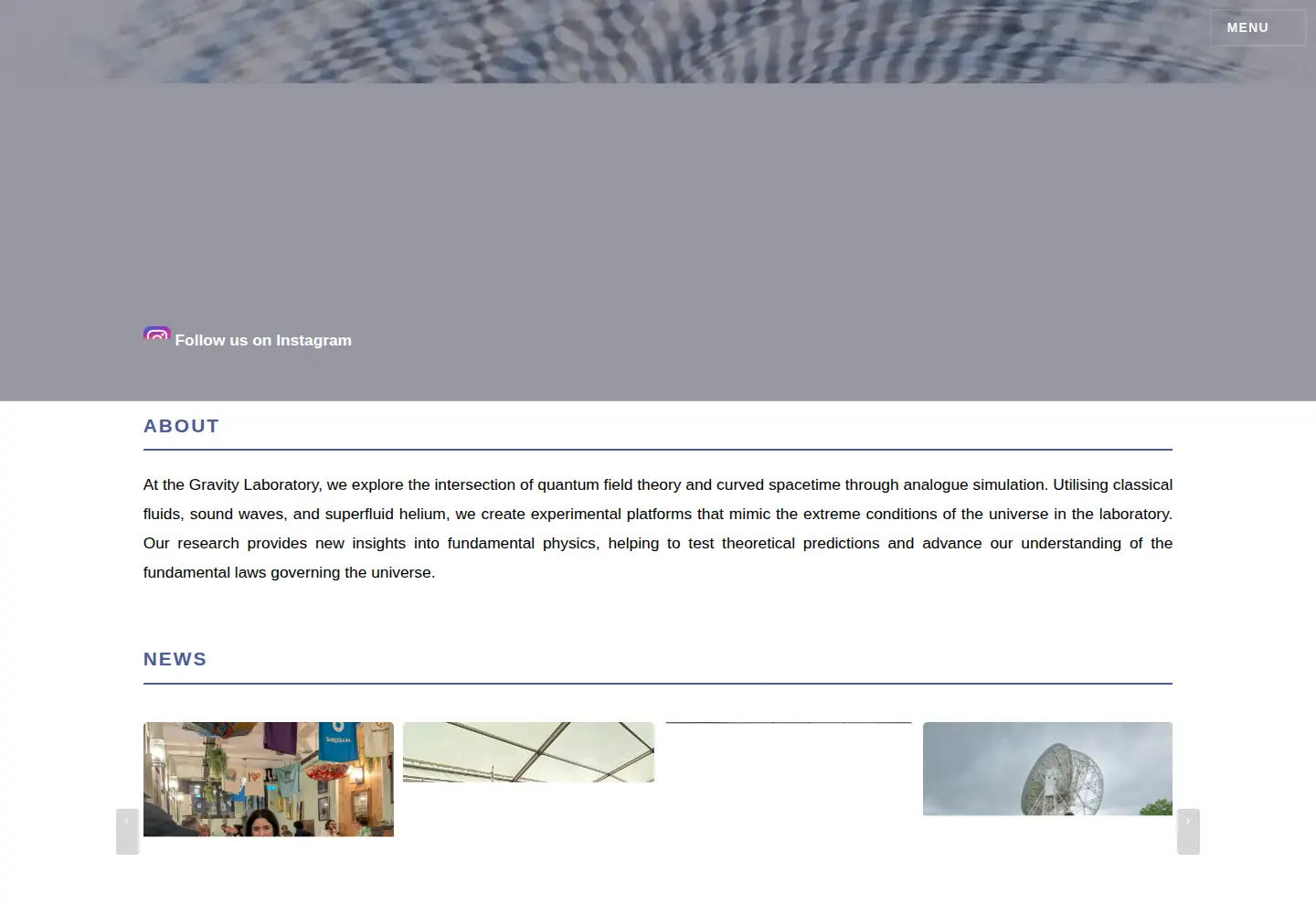 Screenshot of gravitylaboratory.com