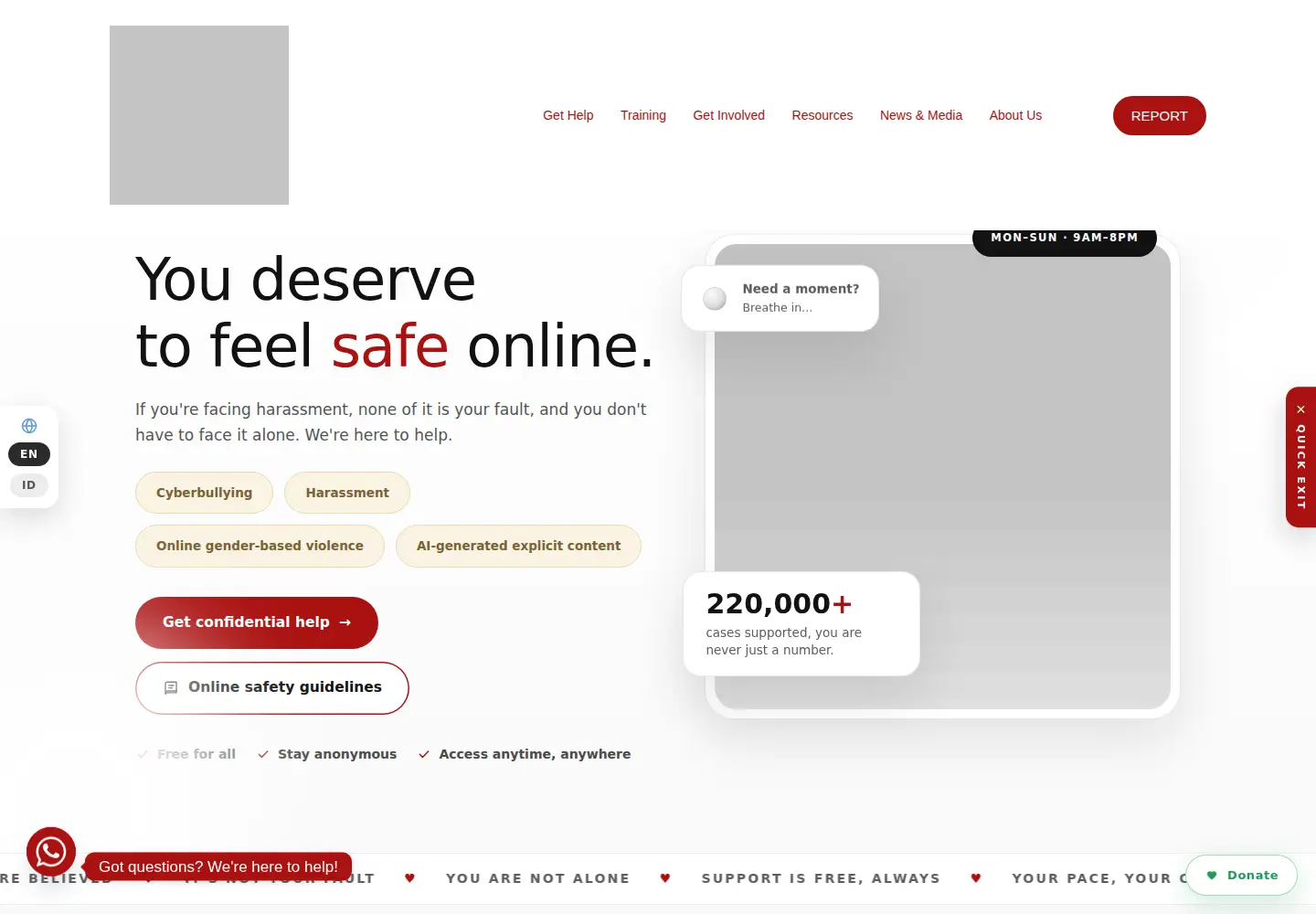 Screenshot of bullyid.org