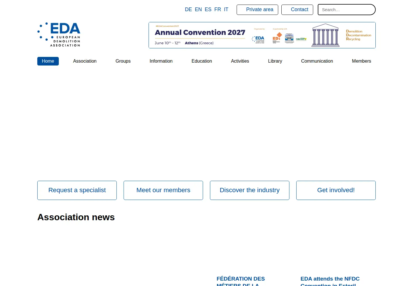 Screenshot of europeandemolition.org