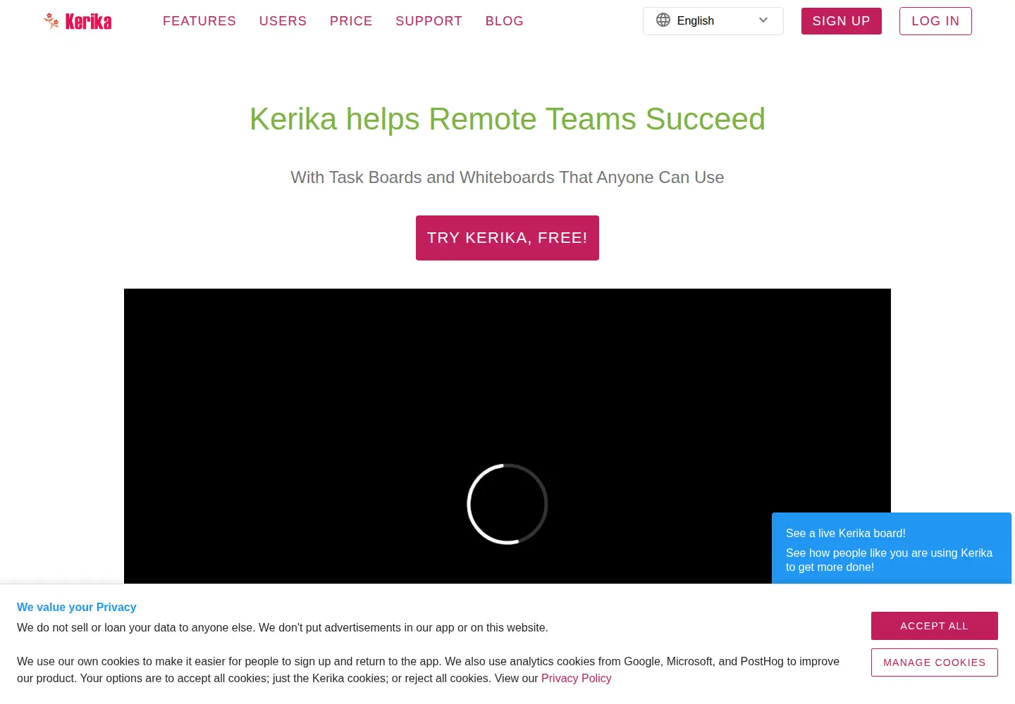 Screenshot of kerika.com