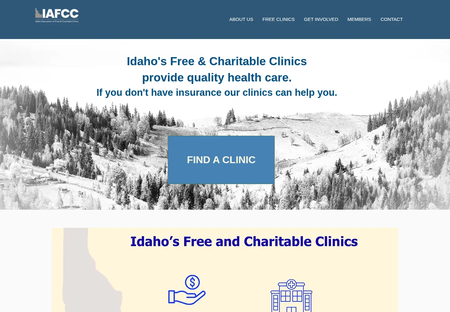 Screenshot of idahoafcc.org