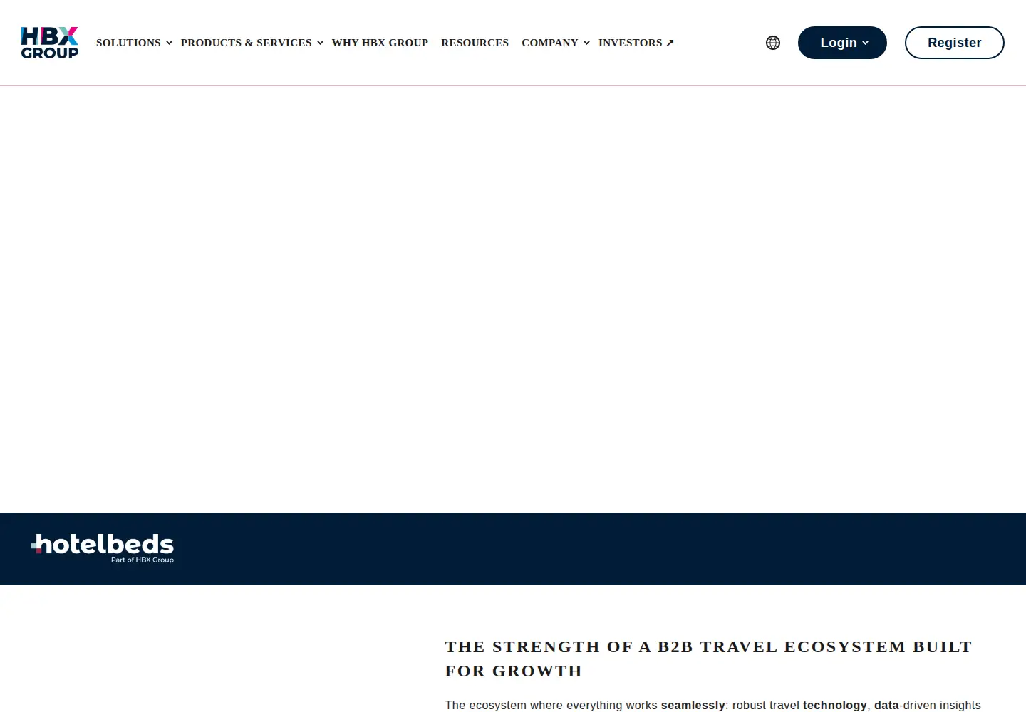 Captured homepage of hbxgroup.com in the current scan