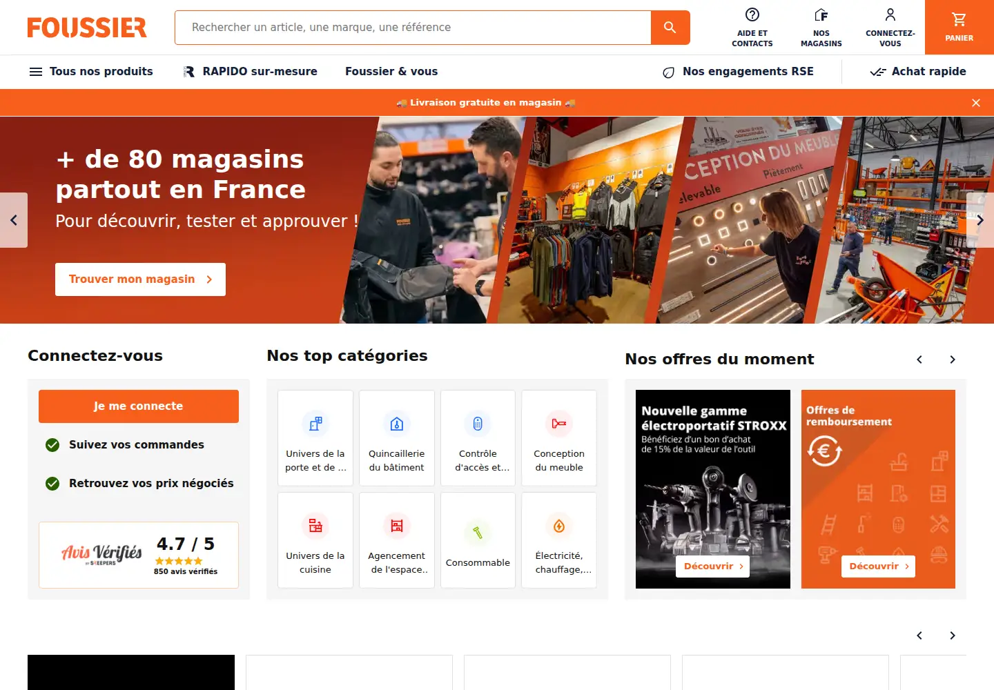 Screenshot of foussier.fr
