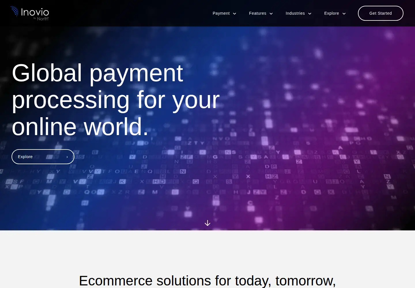 Captured homepage of inoviopay.com in the current scan