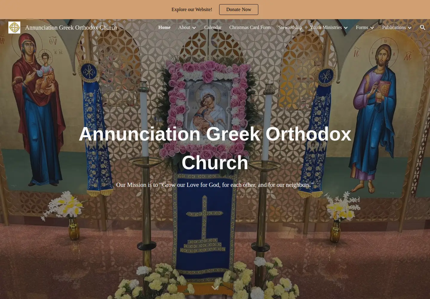 Screenshot of annunciationwi.org
