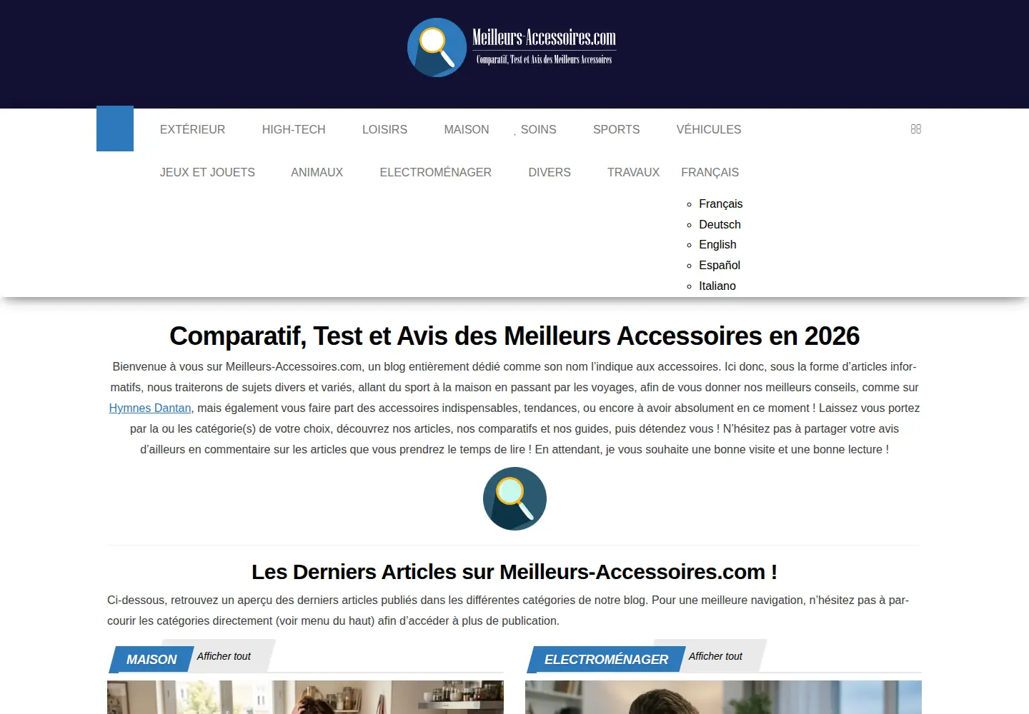 Screenshot of meilleurs-accessoires.com