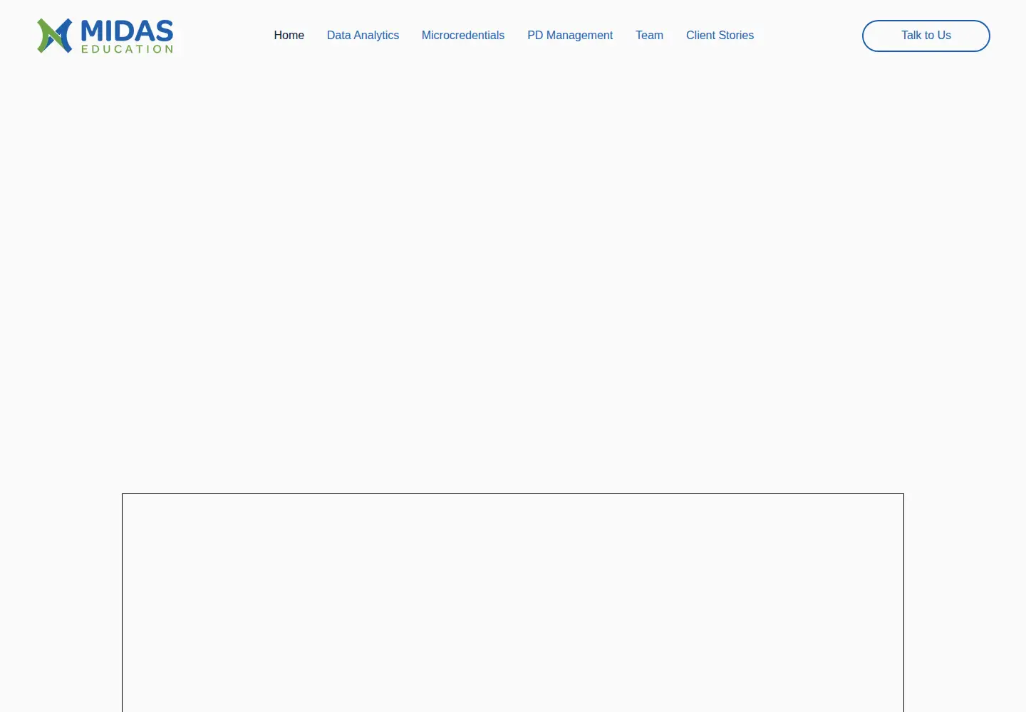 Captured homepage of midaseducation.com in the current scan