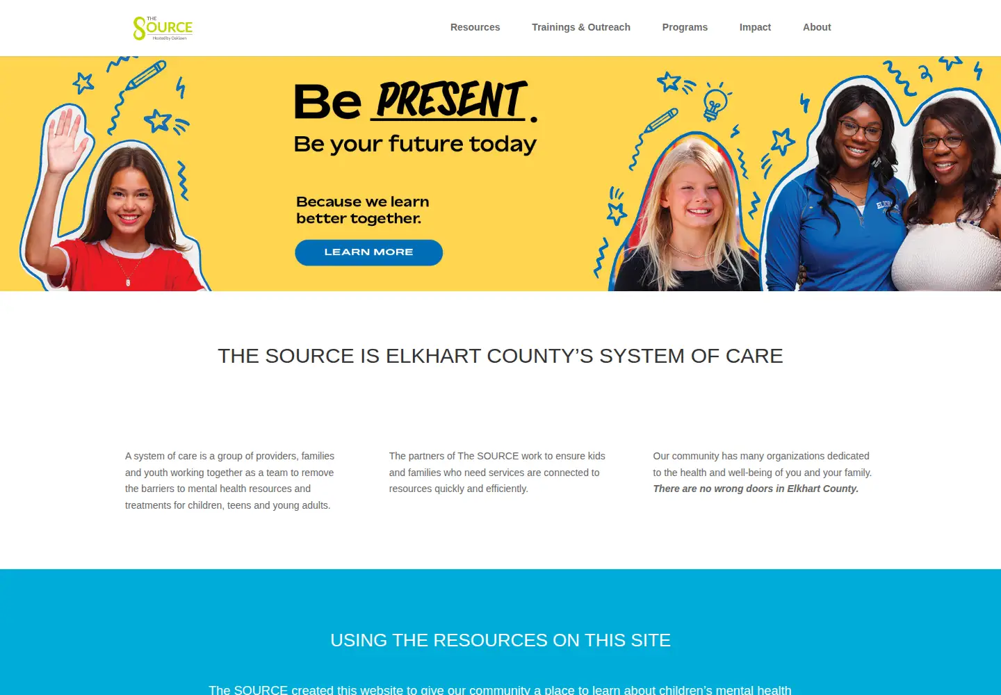 Screenshot of thesourceelkhartcounty.org