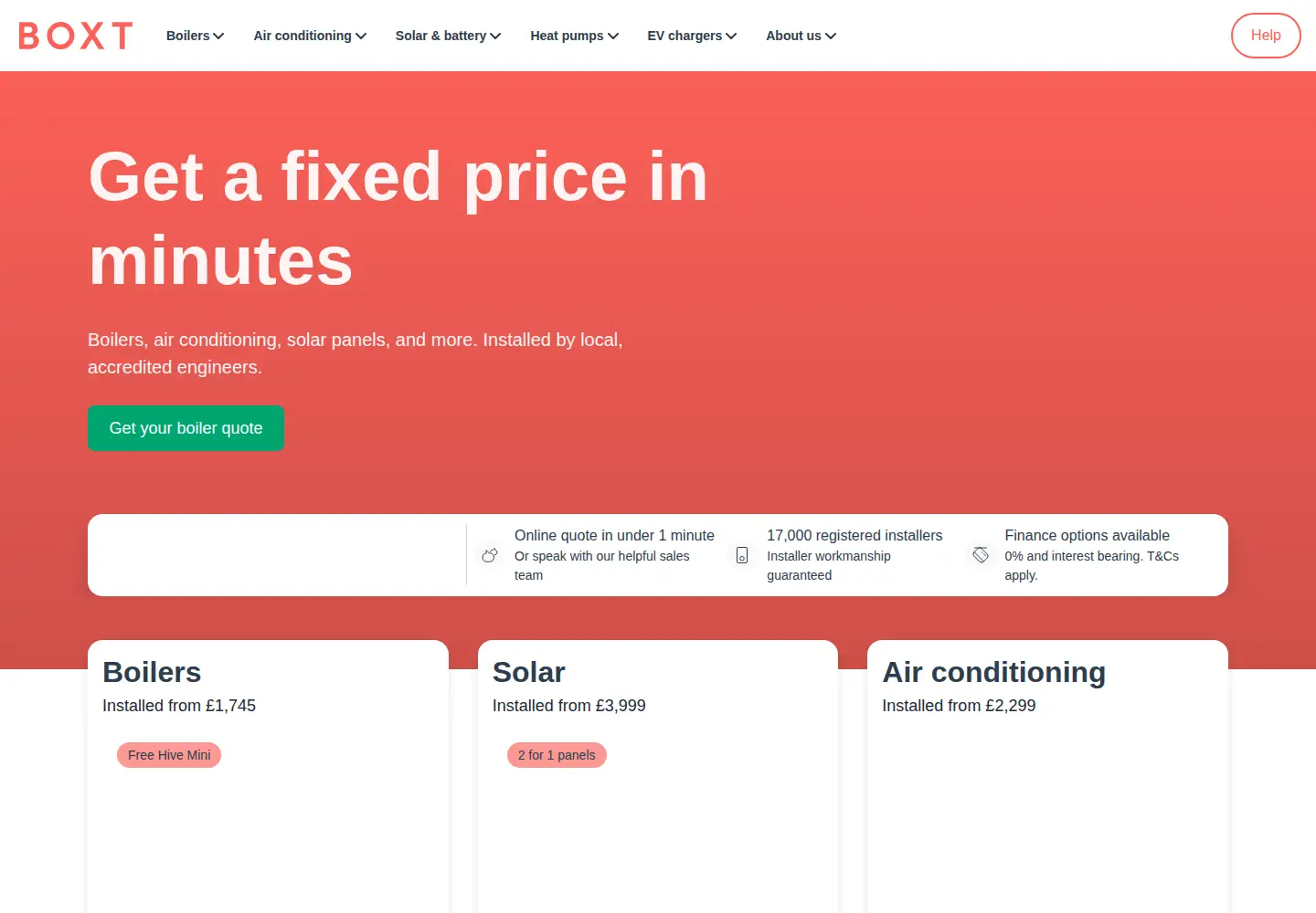 Screenshot of boxt.co.uk
