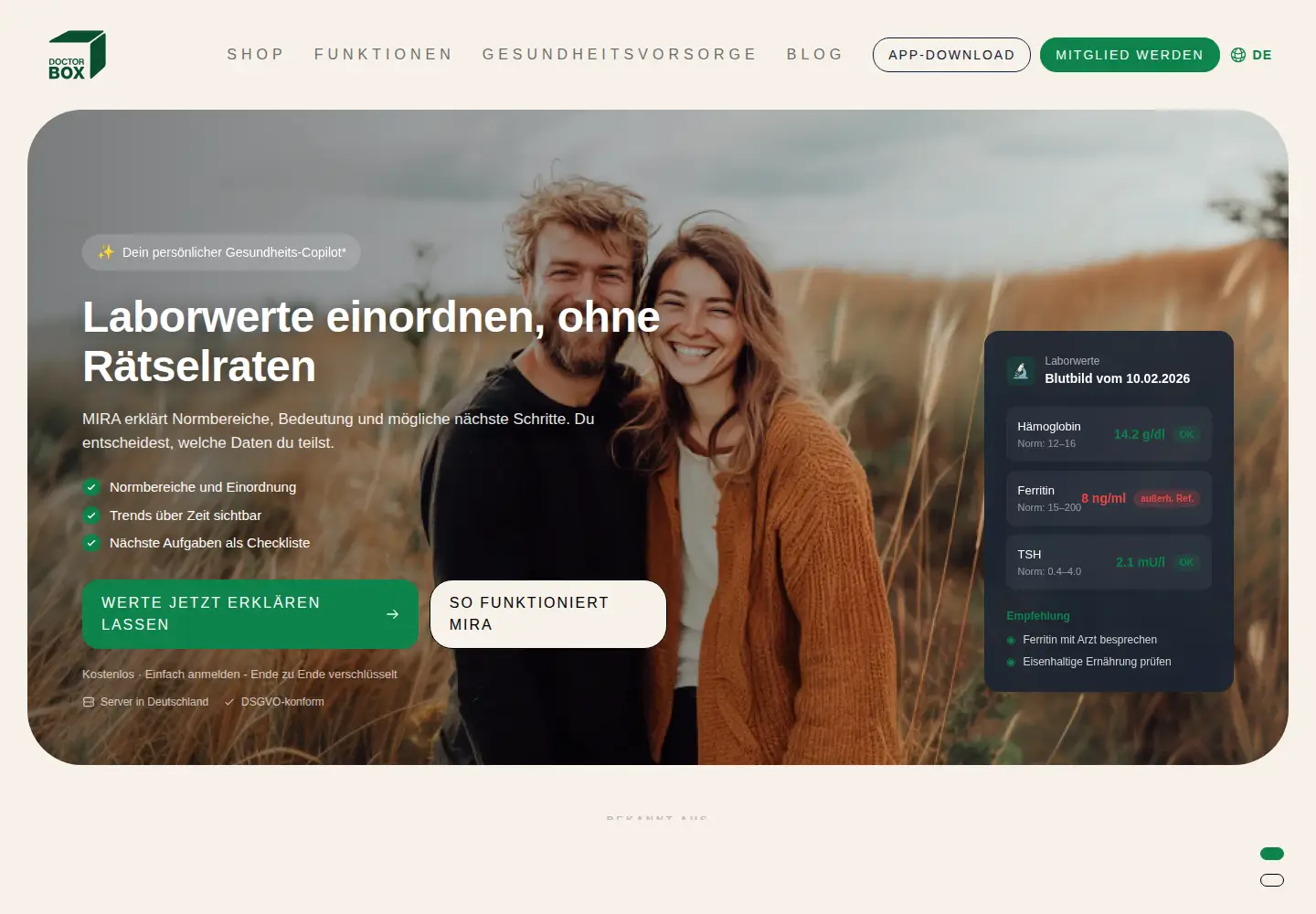 Screenshot of doctorbox.de