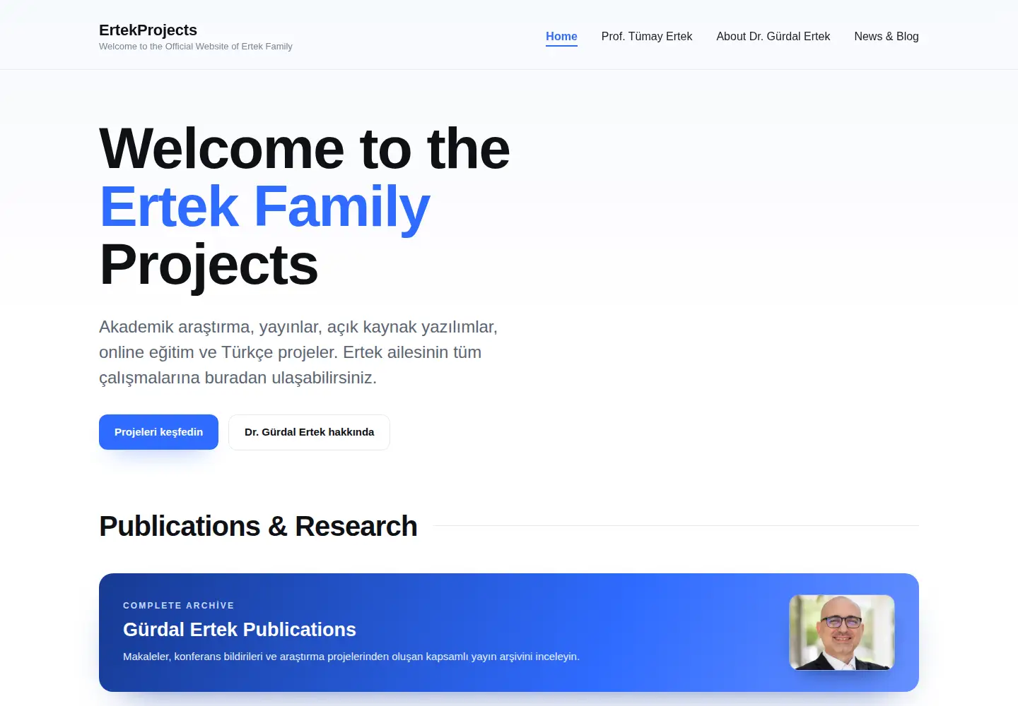 Screenshot of ertekprojects.com