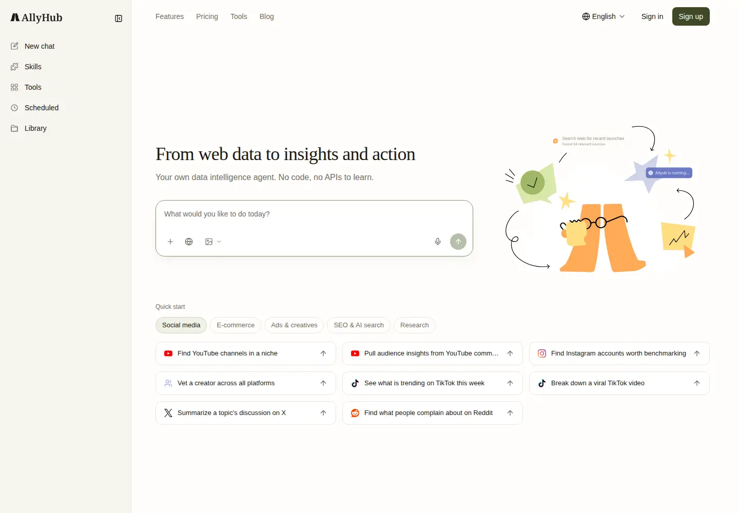 Screenshot of allyhub.com