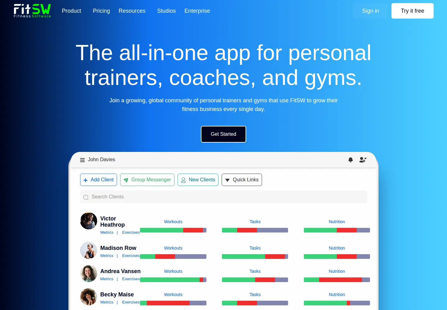 Screenshot of fitsw.com
