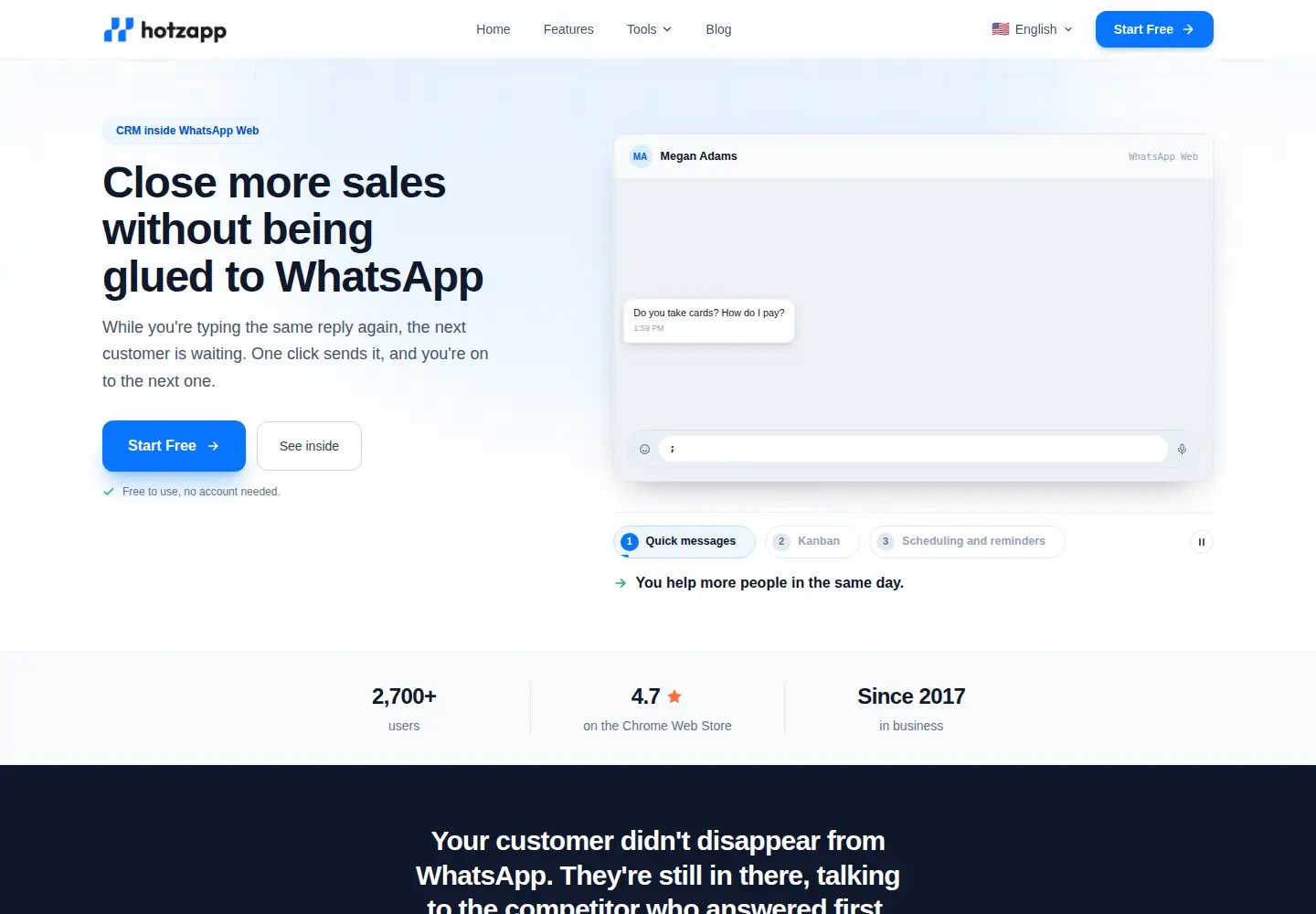 Screenshot of hotzapp.com