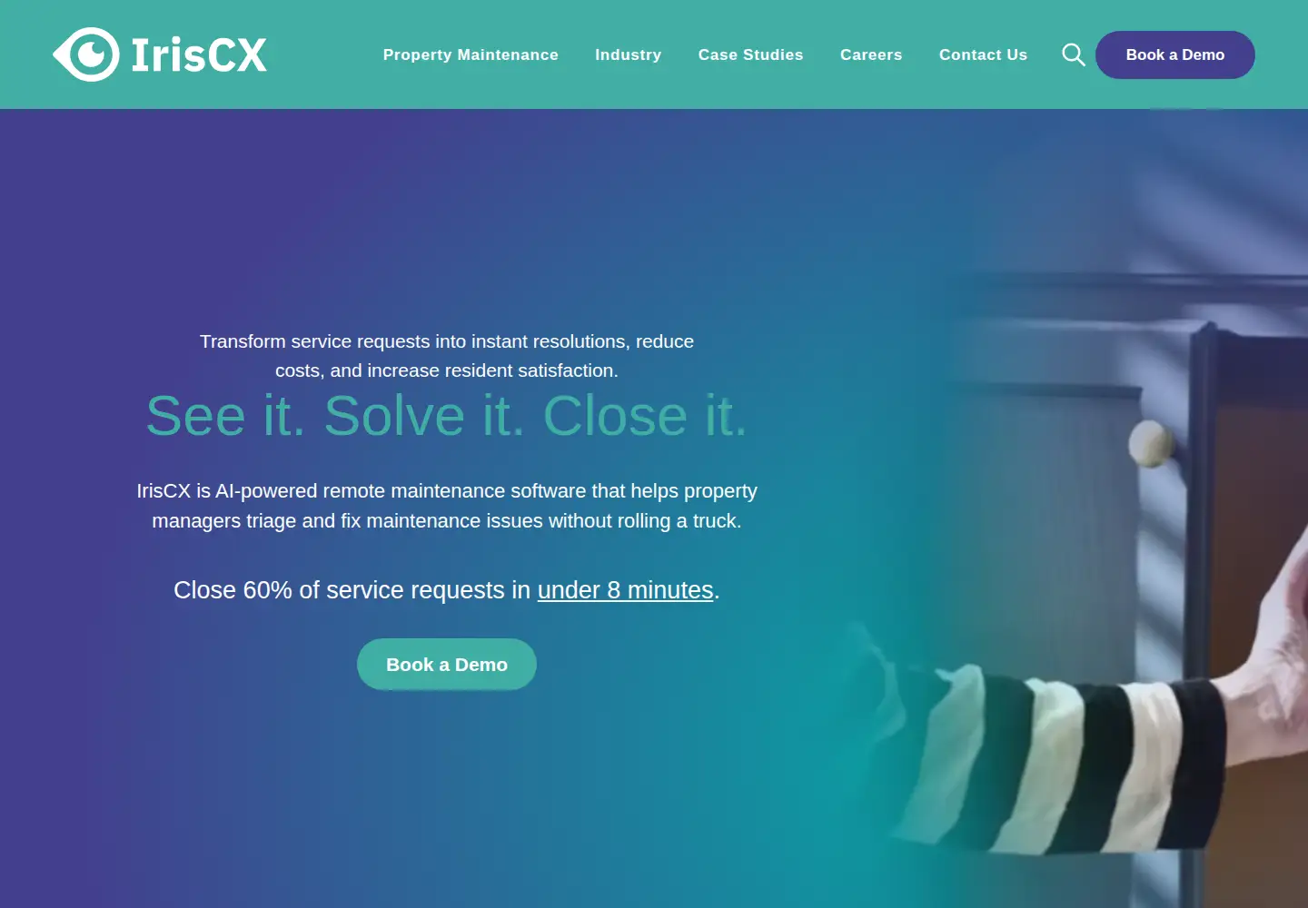 Screenshot of iriscx.com