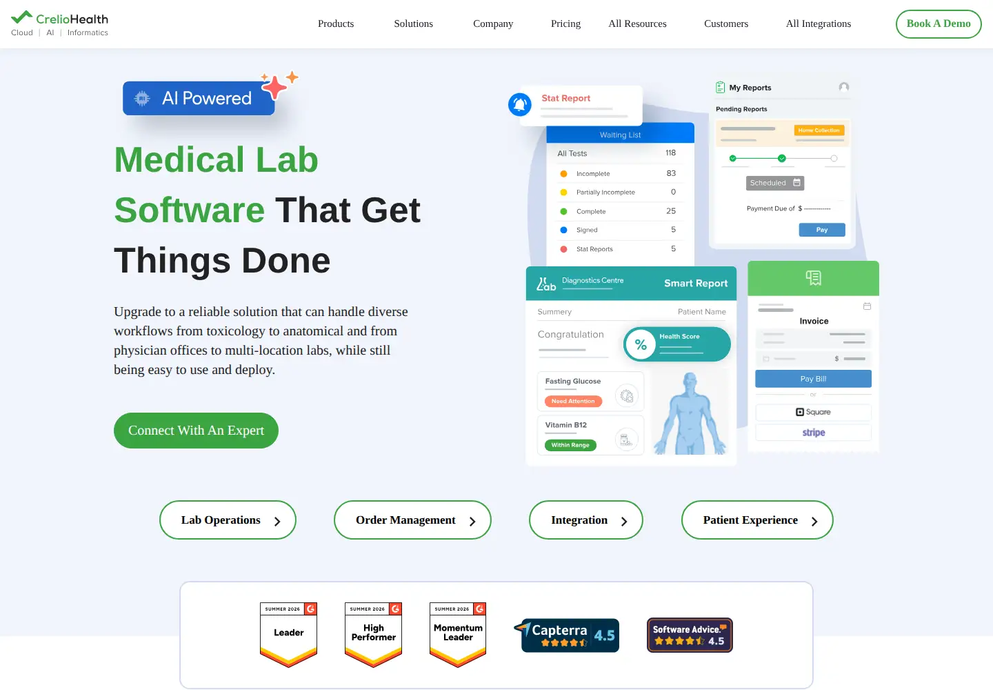 Screenshot of creliohealth.com