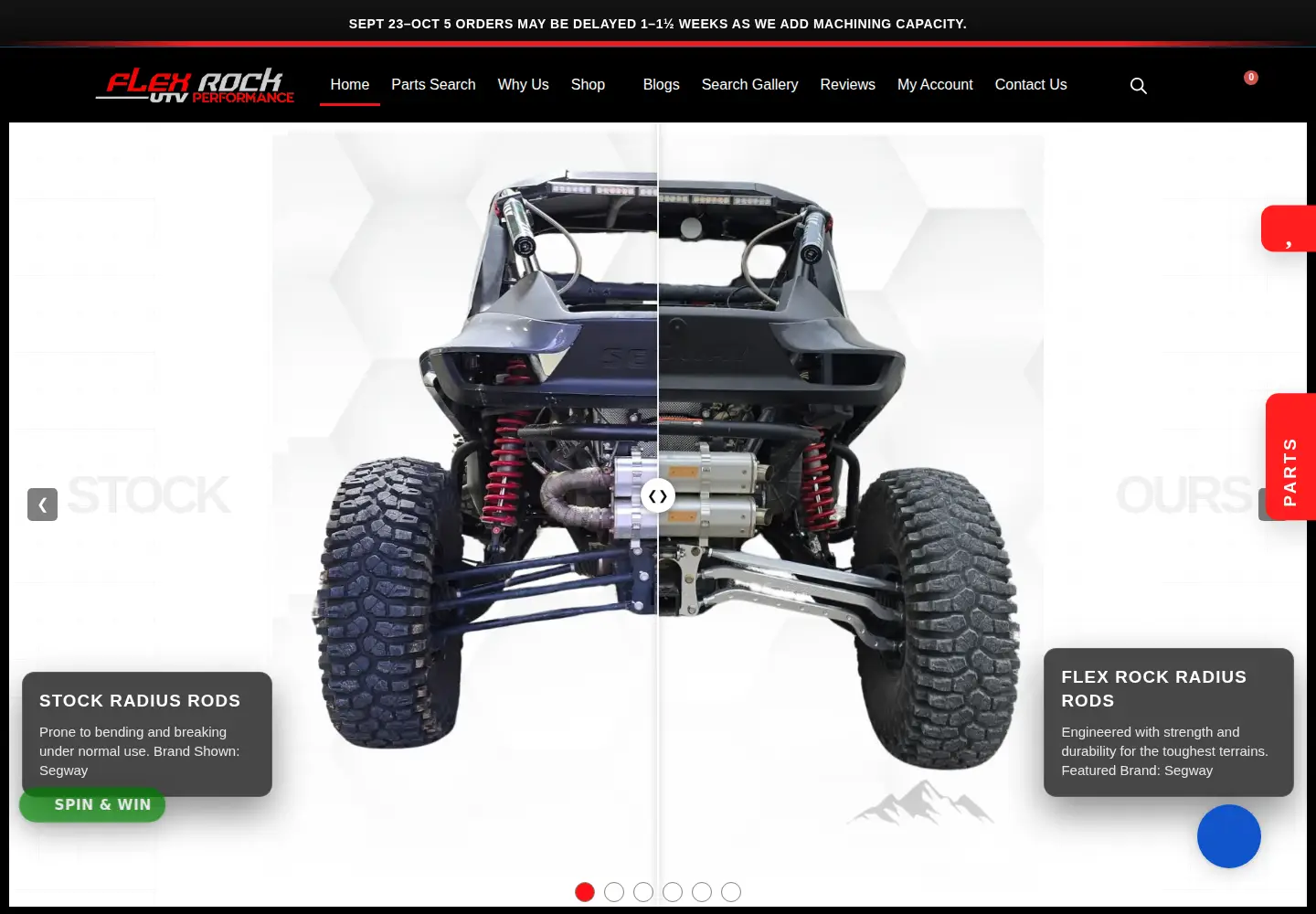 Screenshot of flexrockperformance.com