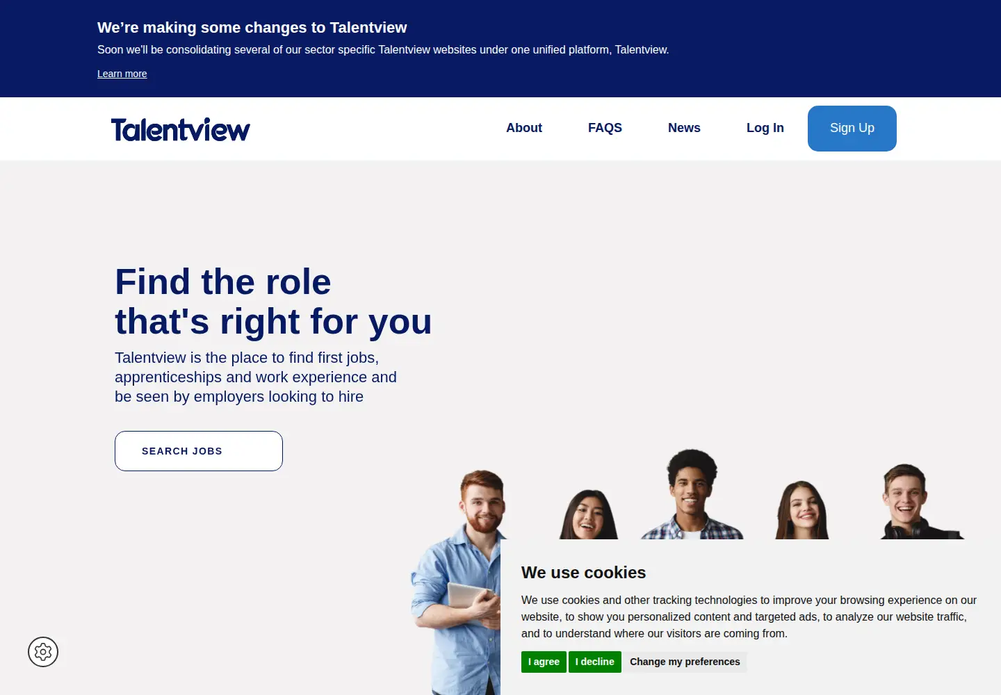 Screenshot of talentview.org