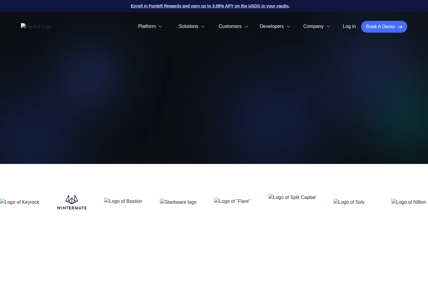 Screenshot of fordefi.com
