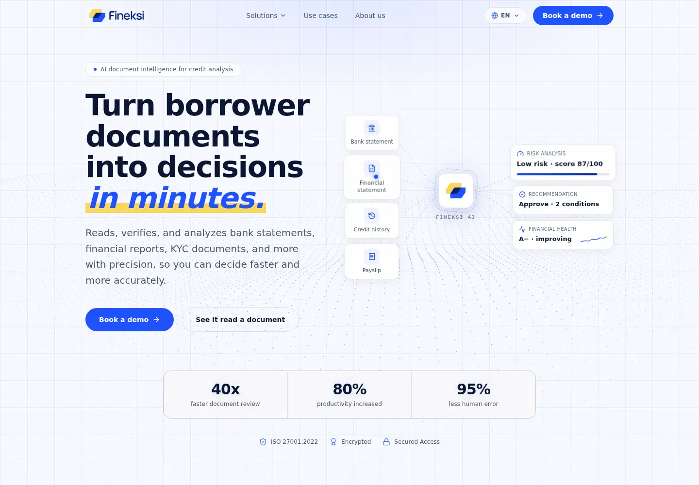 Screenshot of fineksi.com