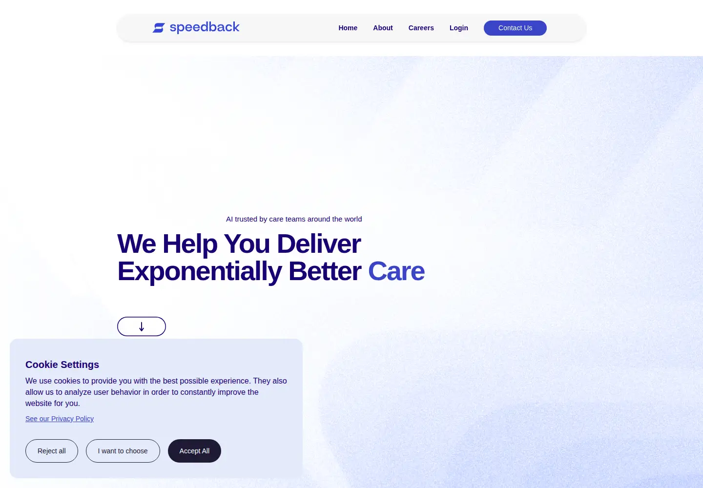 Screenshot of speedback.com