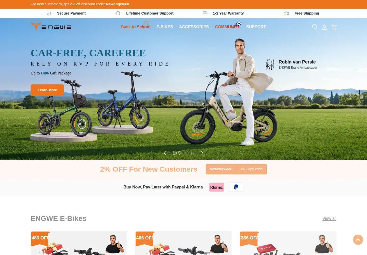 Screenshot of engwe-bikes-eu.com