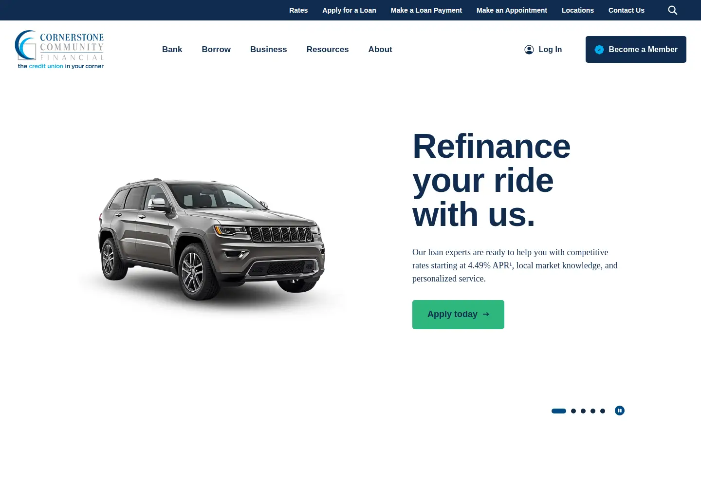 Screenshot of ccfinancial.com