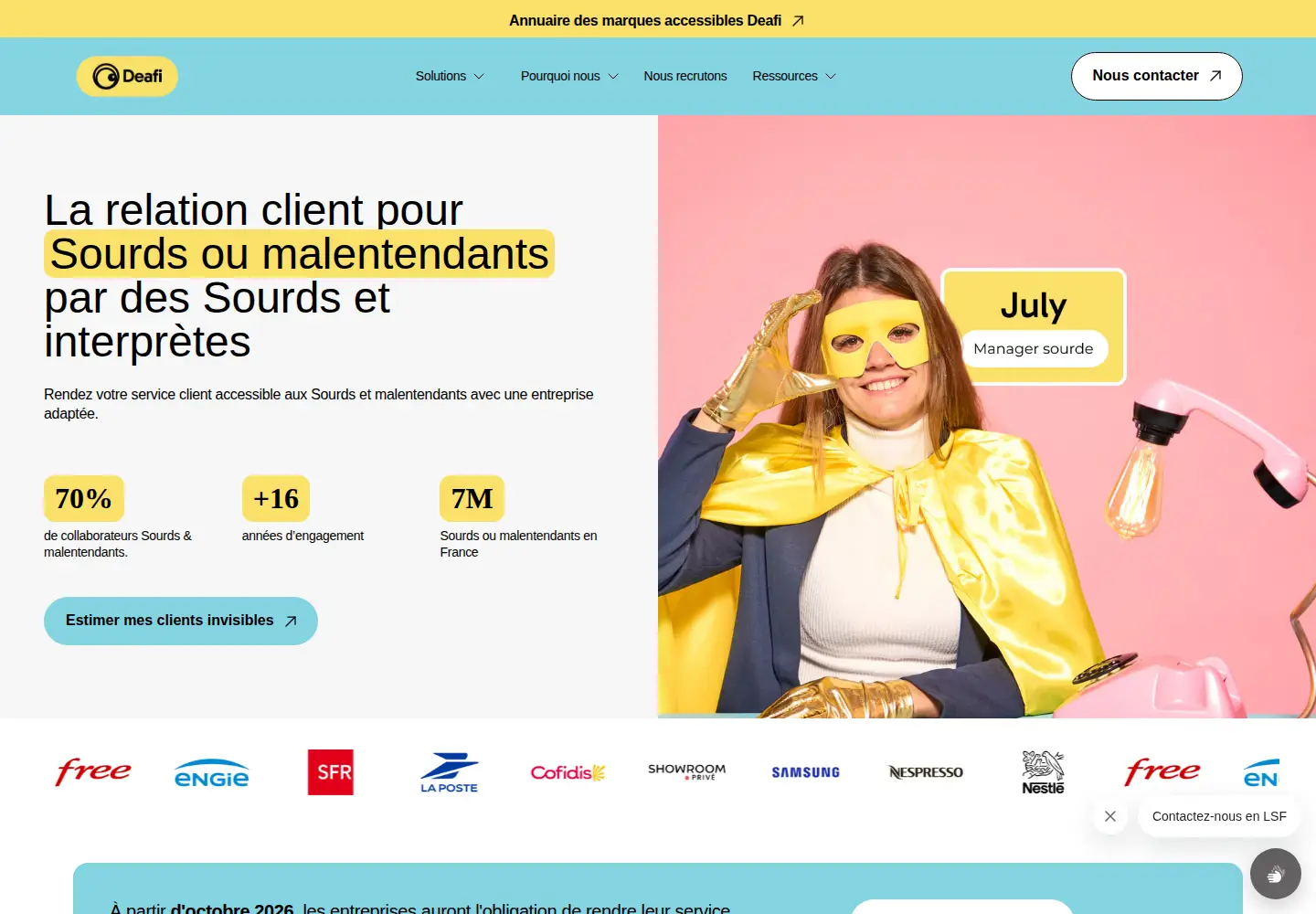 Screenshot of deafi.com
