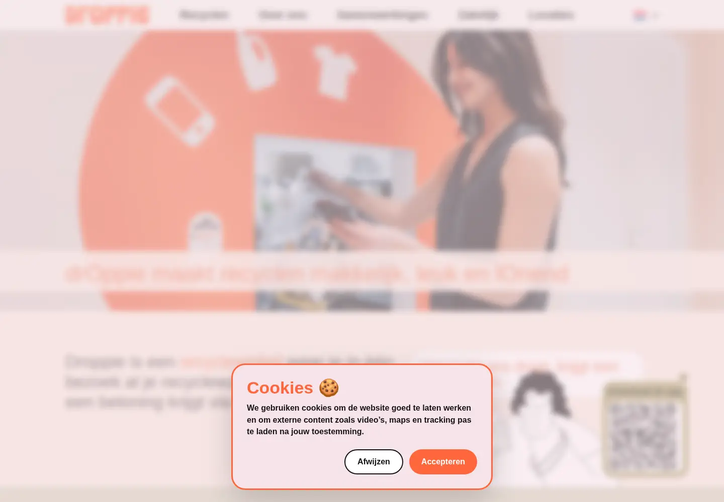 Screenshot of godroppie.com