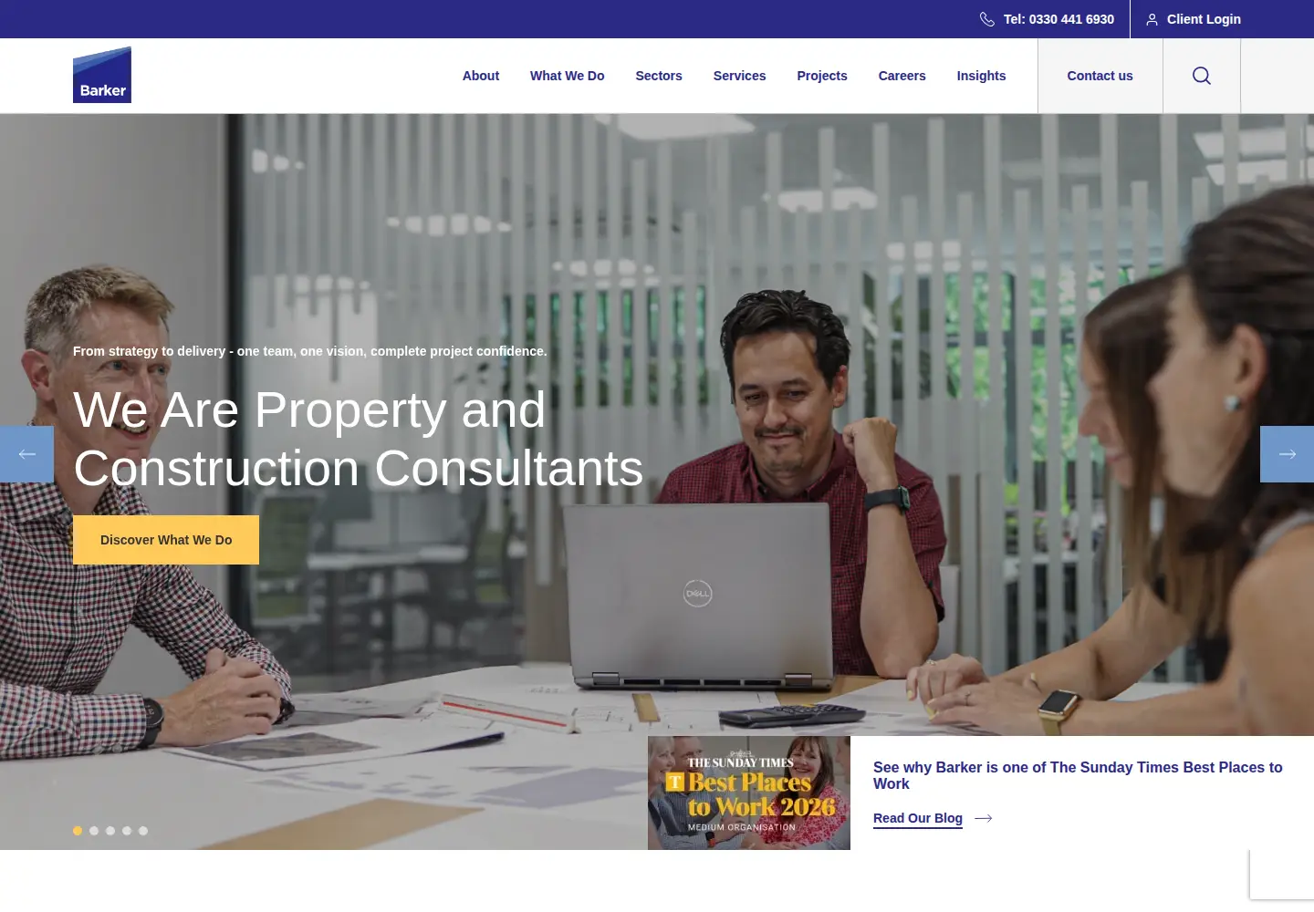 Screenshot of barker-associates.co.uk