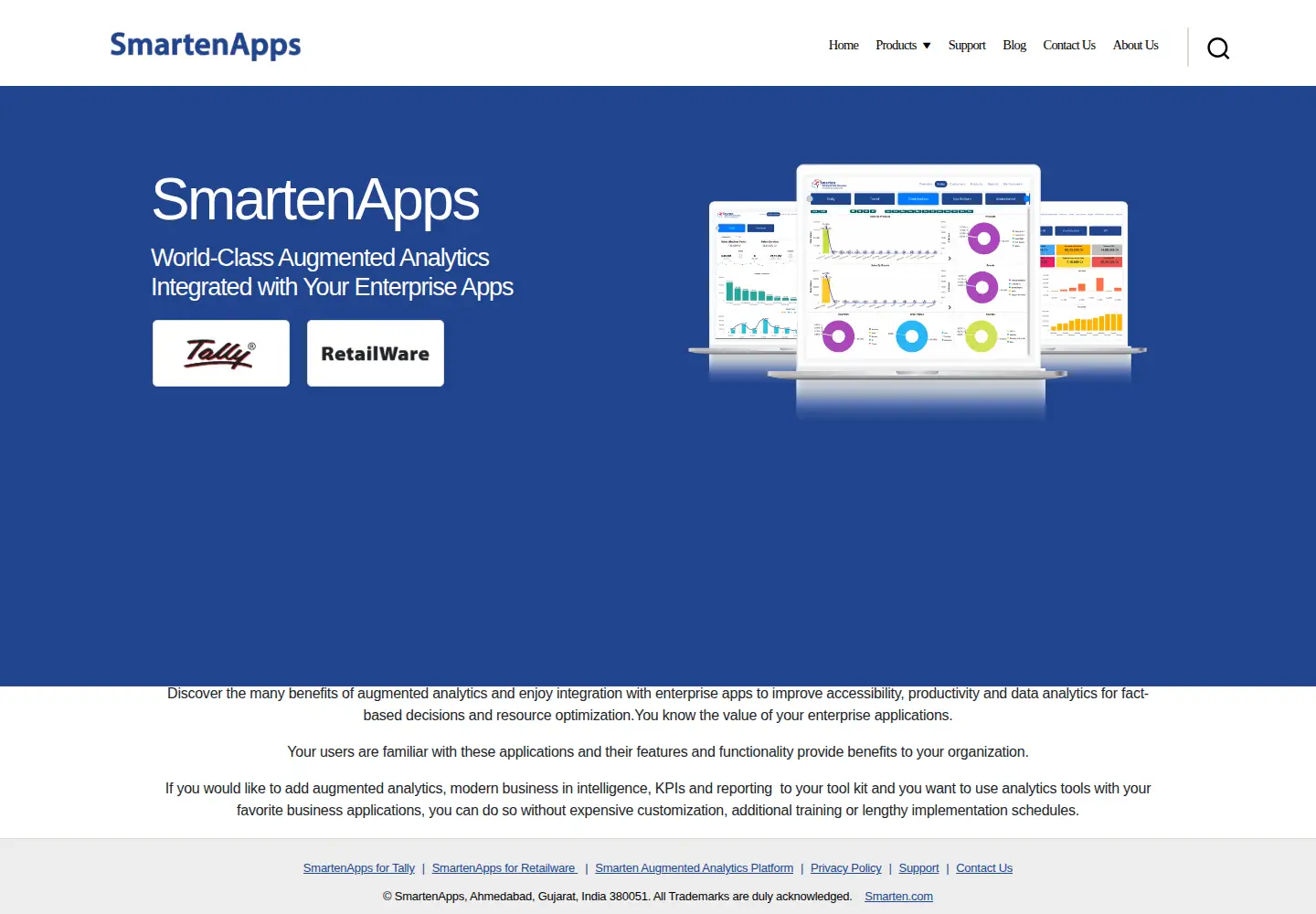 Screenshot of smartenapps.com