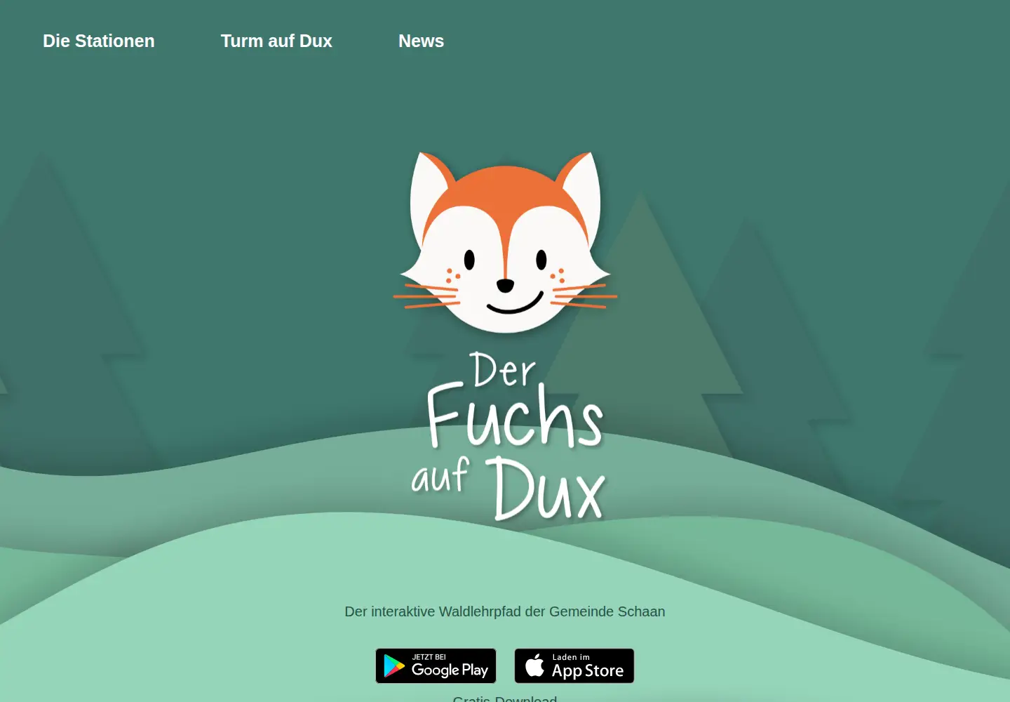 Captured homepage of fuchs-auf-dux.li in the current scan