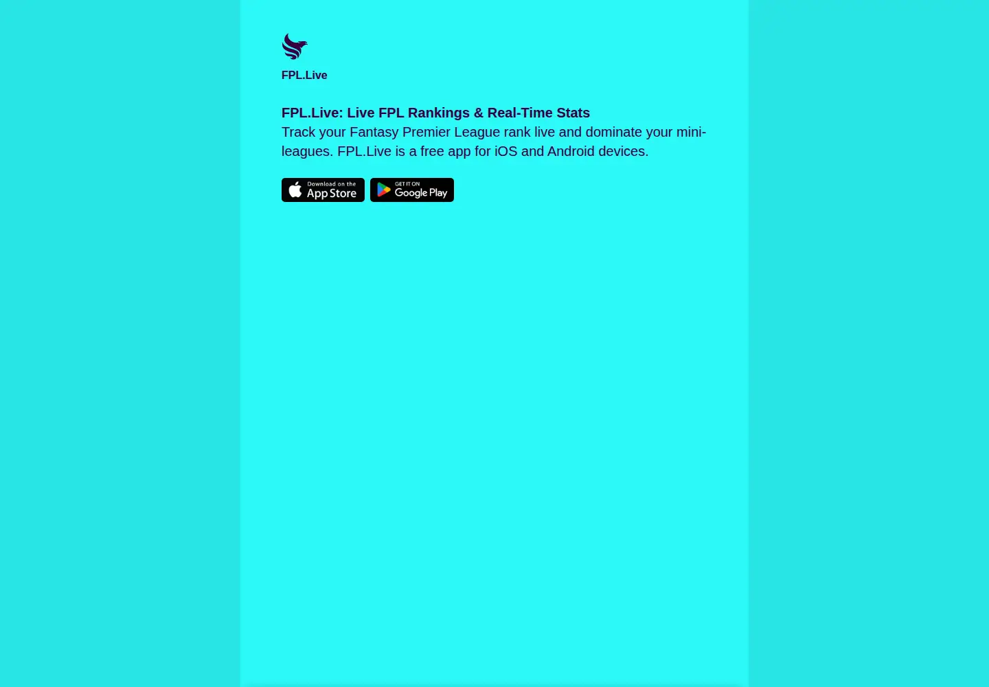 Screenshot of fpl.live