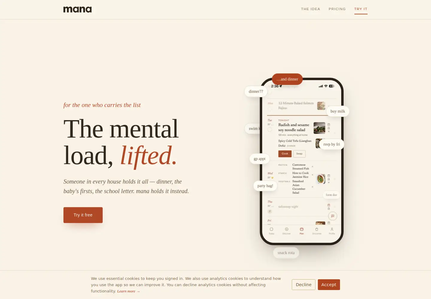 Screenshot of mana.live