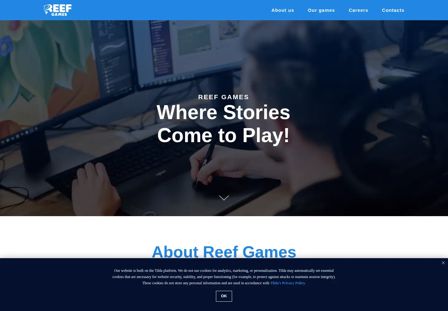 Screenshot of reefgames.ltd