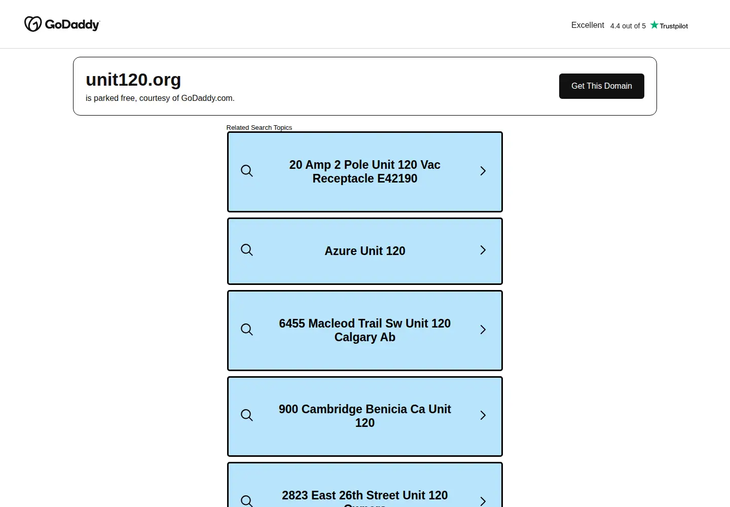 Screenshot of unit120.org